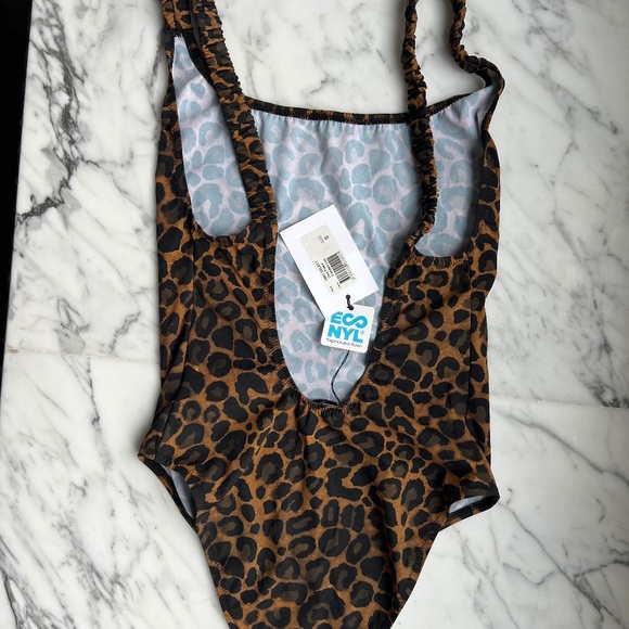 FISCH Leopard One-Piece Swimsuit, Sz S, NEW w/ TAGS - Picture 2 of 4